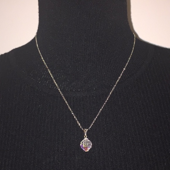 Fashion Jewelry Jewelry - Sterling Silver Necklace With Crystal Pendant